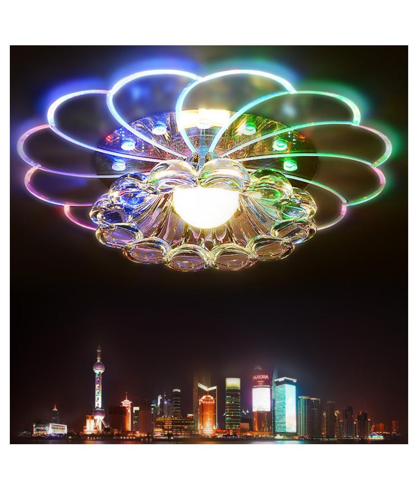 New Modern Crystal 5W Colorful LED Ceiling Light Lamp Living room Porch Lighting