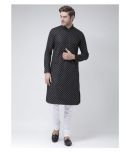 Deyann Black Linen Kurta Pyjama Set