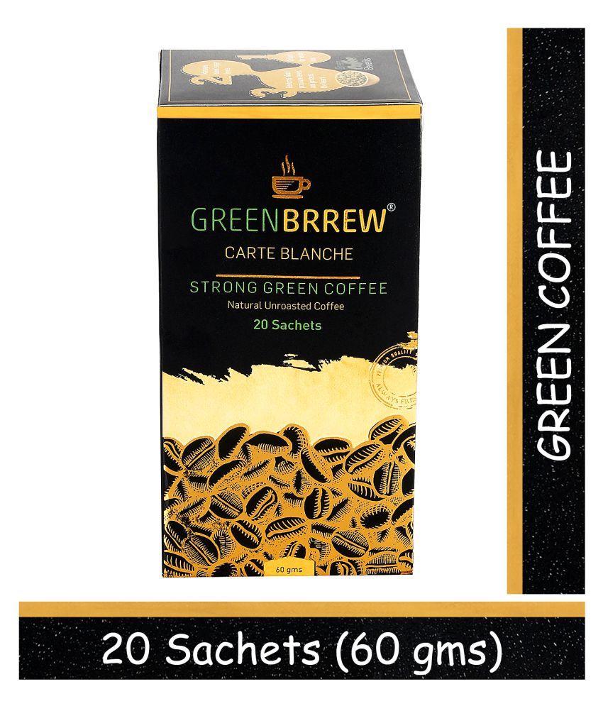 GreenBrrew Instant Green Coffee for Weight Loss, 20 Sachets 60 gm
