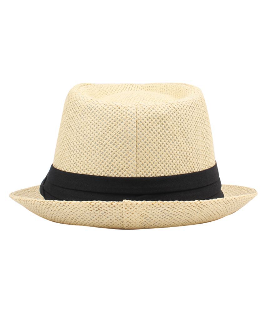 COCOSHOPE Women Hats Fashion Men Women Straw Hat Contrast Ribbon Fedora  Curly Brim Unisex Panama Jazz Trilby Hat Cap: Buy Online at Low Price in  India - Snapdeal