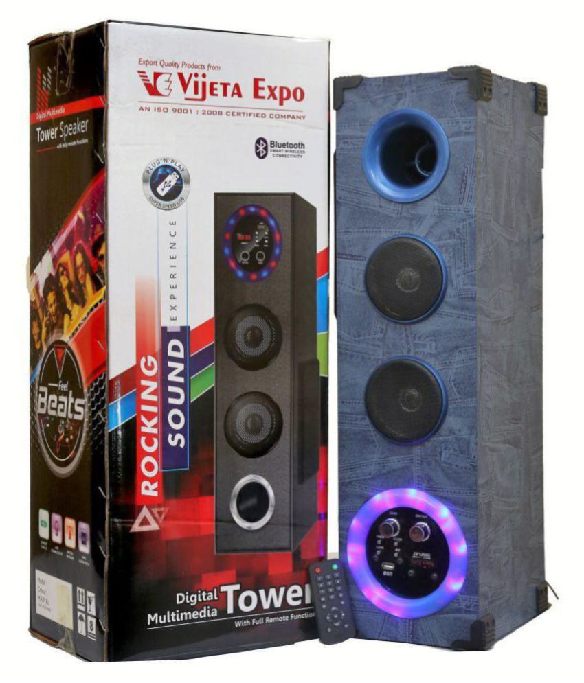 Buy Nine9 Hifi Dj Tower Tower Speakers Blue Online At Best Price