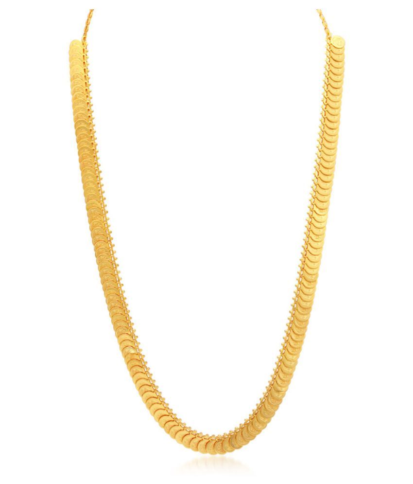     			Sukkhi Alloy Golden Long Haram Traditional 18kt Gold Plated Necklaces Set