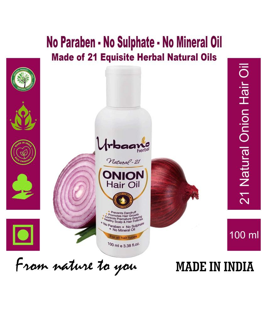 Urbaano Herbal 100 Ml Onion Hair Oil 100 Ml Buy Urbaano Herbal