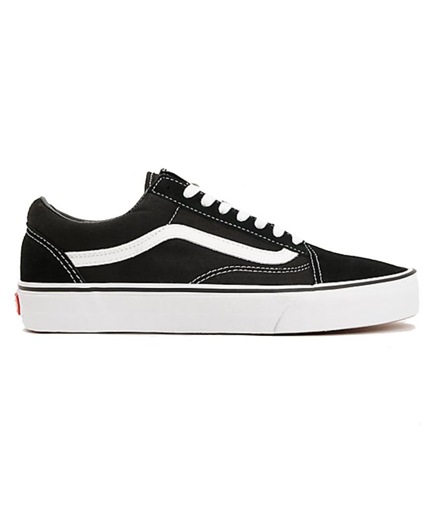 black vans running shoes