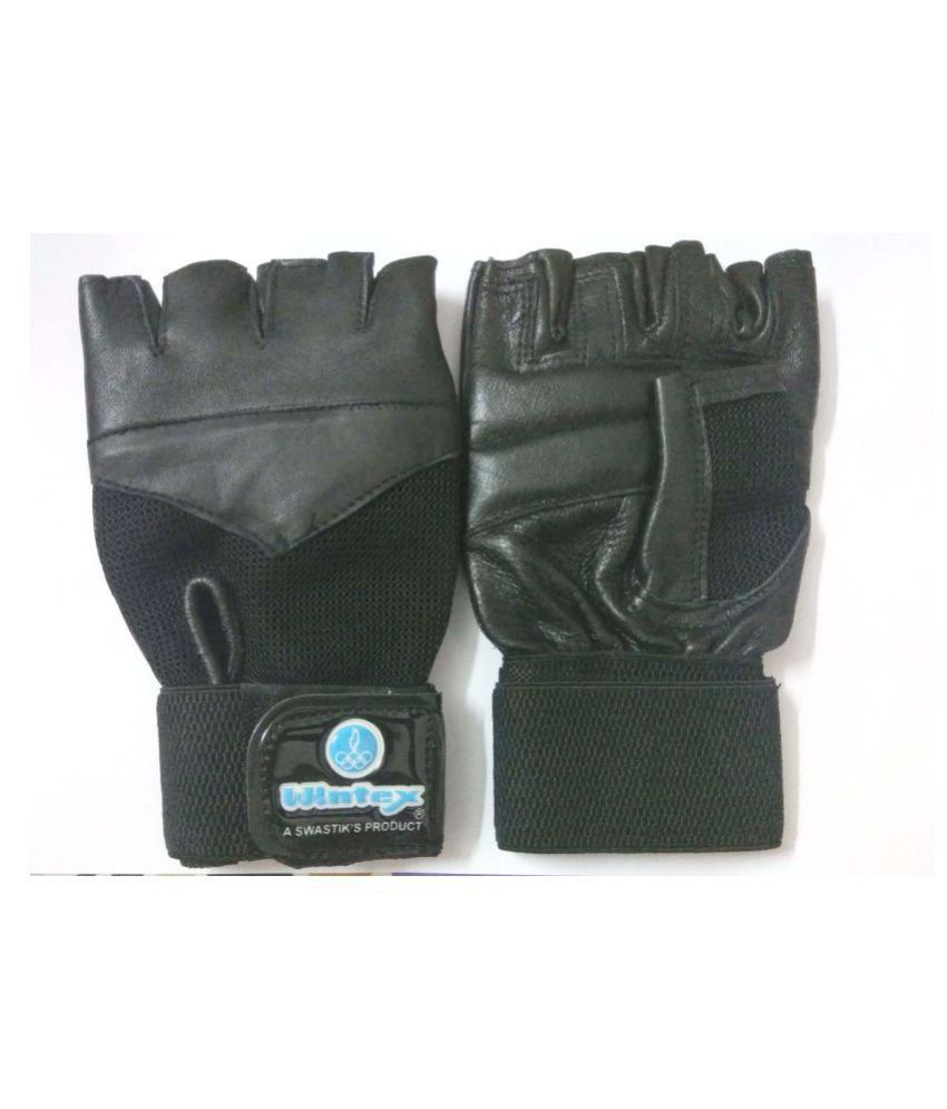     			Wintex Black Gym Gloves