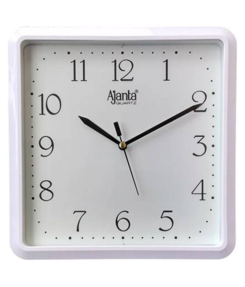 Ajanta Square Analog Wall Clock ( 18 x 18 cm ) Buy Ajanta Square Analog Wall Clock ( 18 x 18 cm
