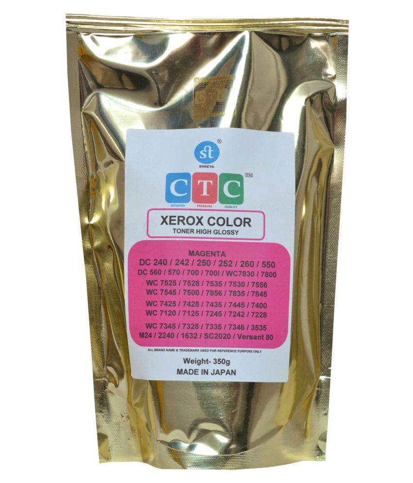 CTC Color Single Toner for XEROX MAGENTA WC7525,7528,7530,7535,7545,7556,7500,7425,7435,7445,7400,SC2020,Ver80 TONER POWDER