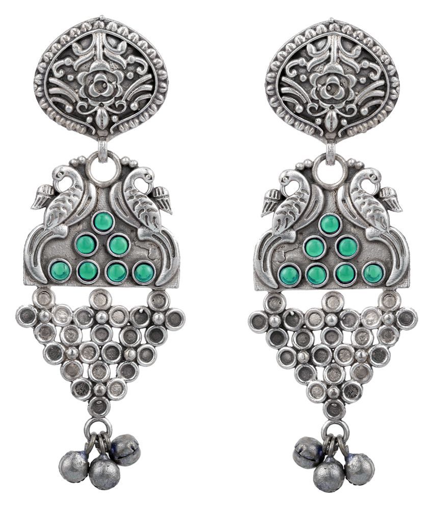 peora silver earrings