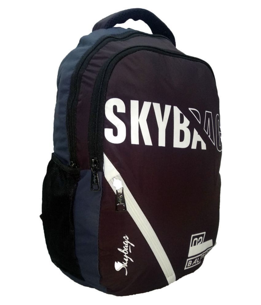 Skybags Brown Polyester College Bags Backpacks 15 Inch Shoulder Bag
