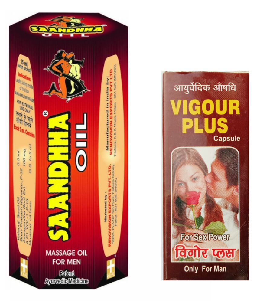 Herbal Care Free Vigour Plus_REPL Sa*ndha Massage Oil 15 ml Pack of 3