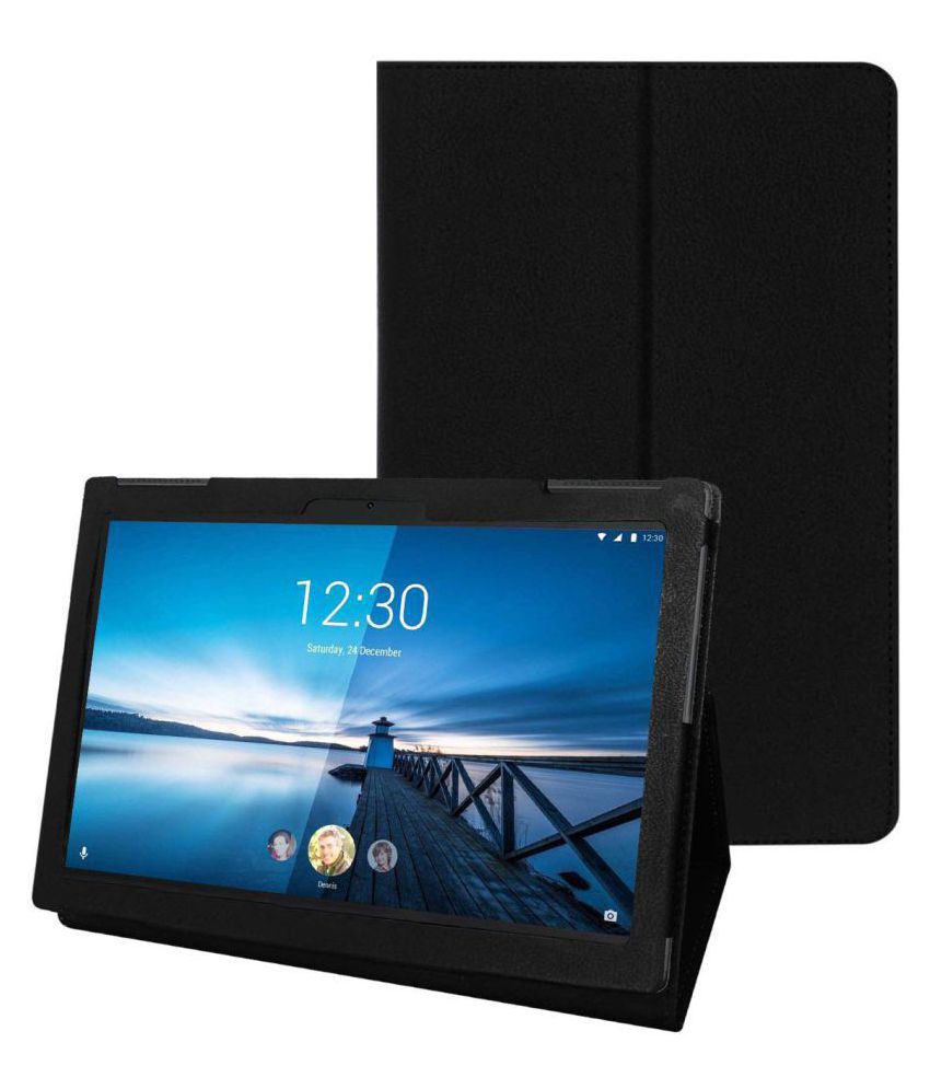 Lenovo Tab M10 X605L Flip Cover By Cutesy Black - Cases & Covers Online