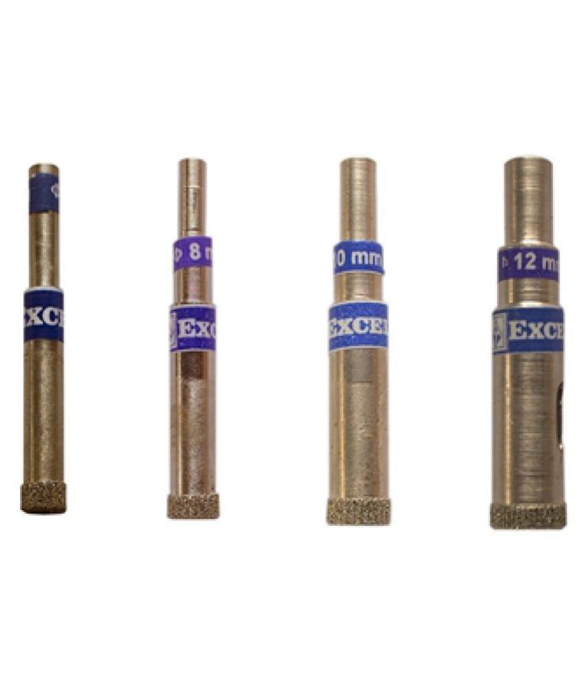 Excel Impex Glass Drill Bit Set (6,8,10, and 12 mm dia) Buy Excel