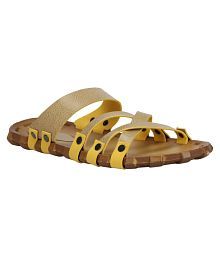 mens yellow slippers