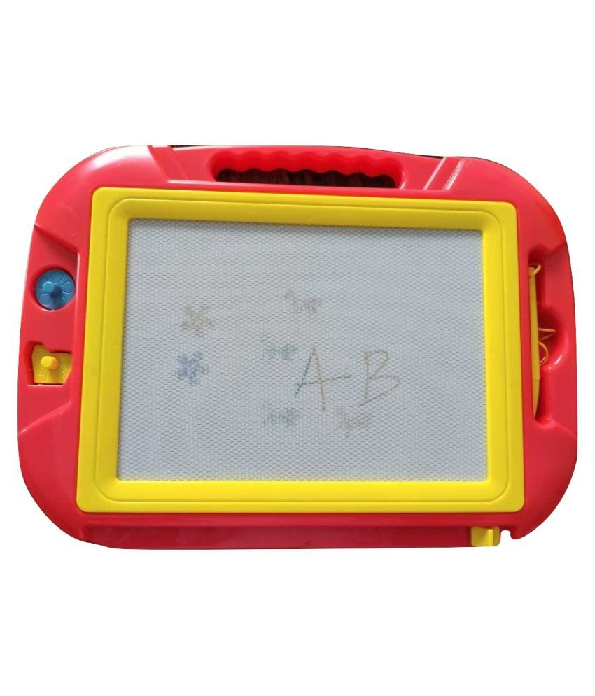 WISH IT Red Plastic Drawing Board Educational Playing Toy for Kids Big