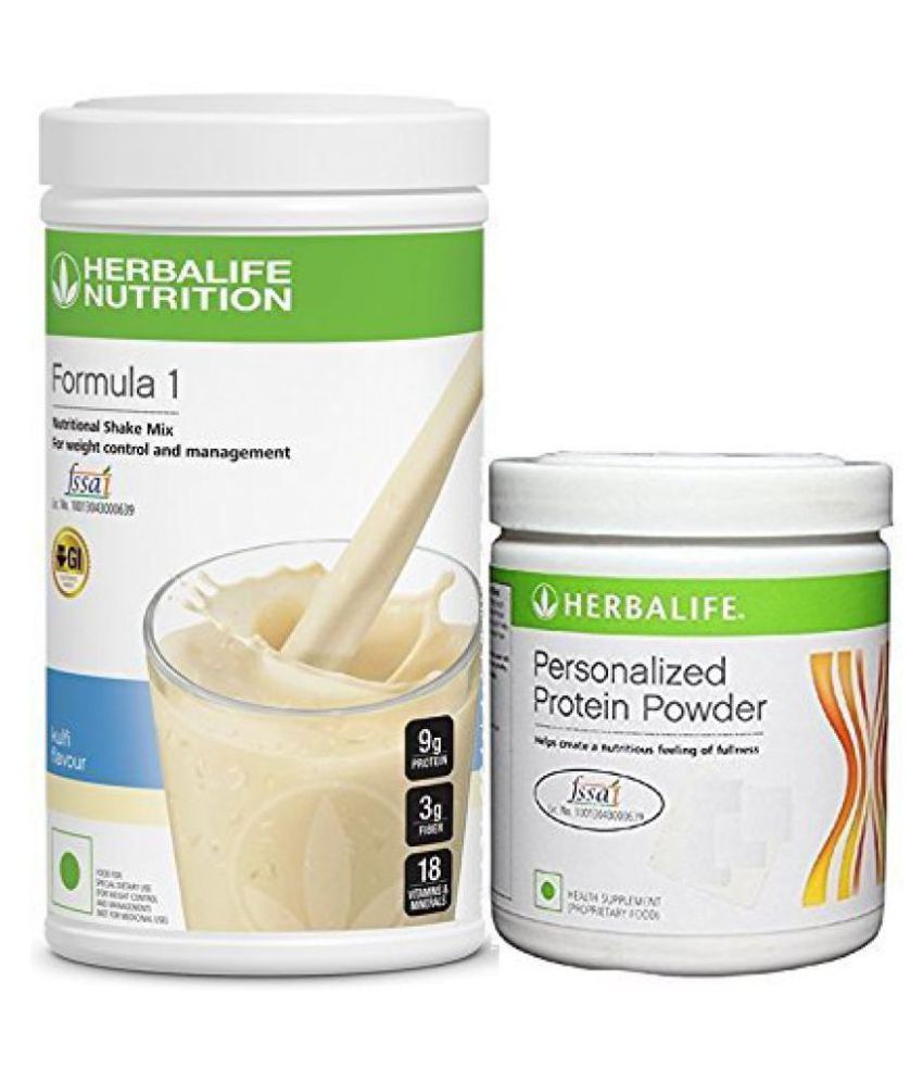     			Herbalife Nutrition Formula 1 Kulfi 500 g with Personalized Protein Powder 200 gm Pack of 2