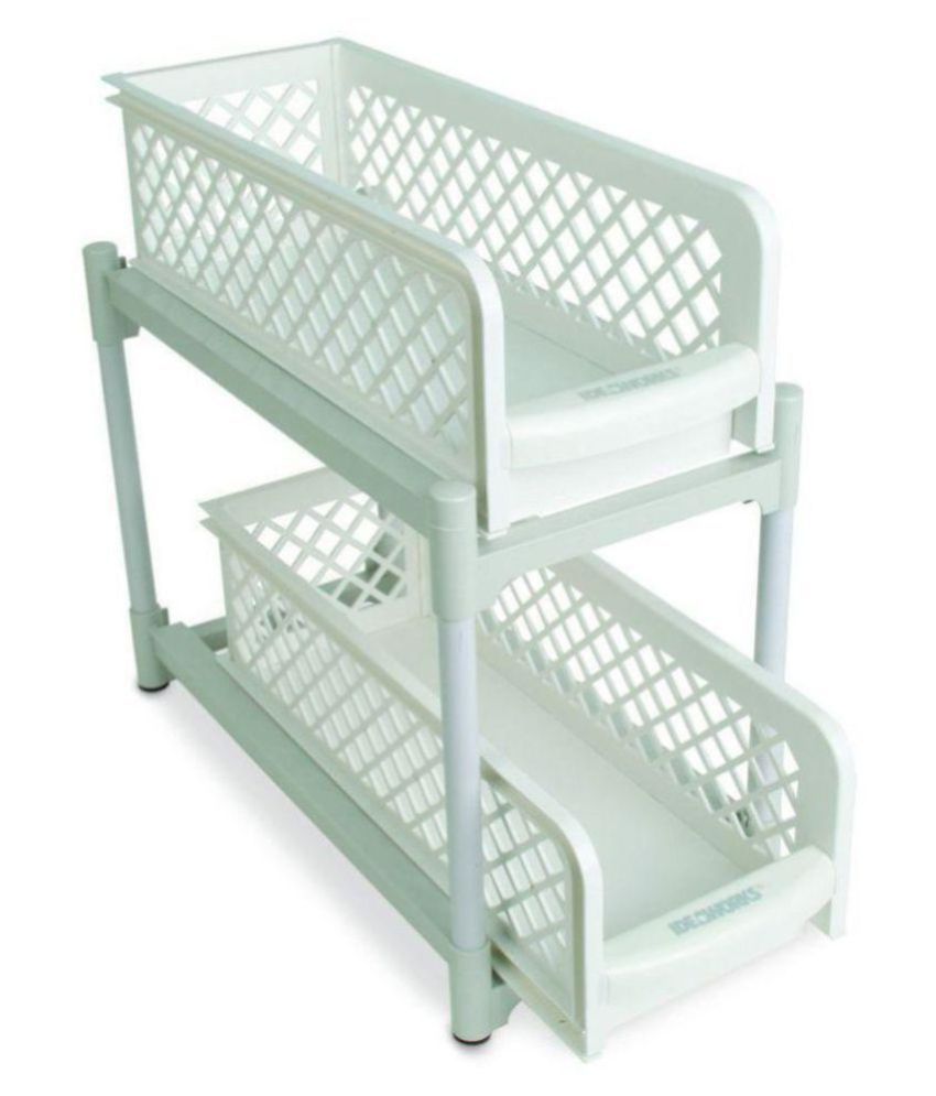 2 Tier Portable Sliding Basket Drawer/Storage Buy 2 Tier