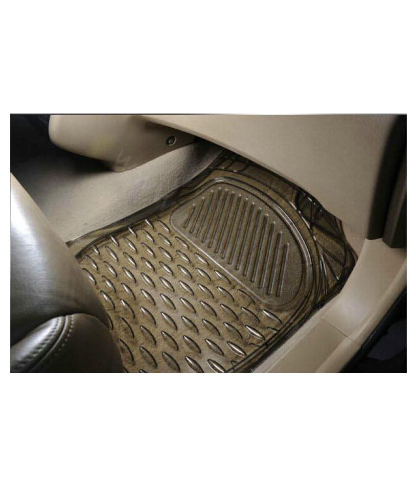 Car Rubber Floor Mat Black Transparent Set of 5 Pcs for Honda Civic