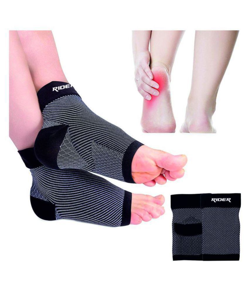     			JUST RIDER Unisex Foot Compression Sleeves Brace Support for Ankle and Heel