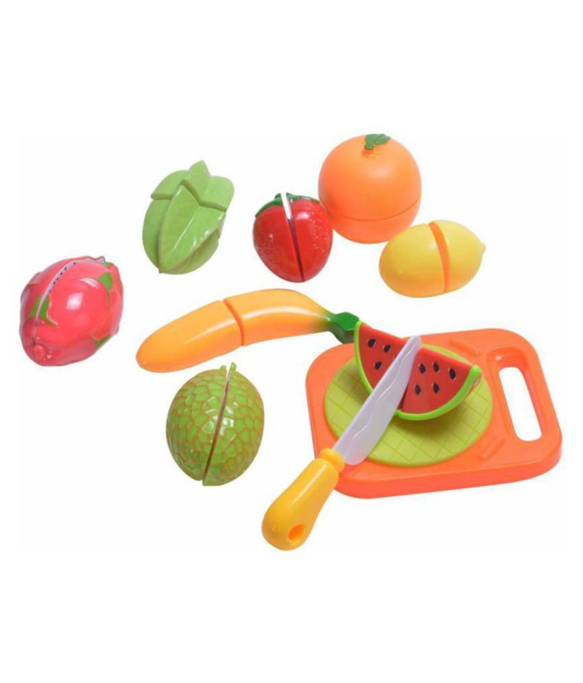 Fruits Cutting Play Kitchen Set Toy with Various Fruits, Multi color ...