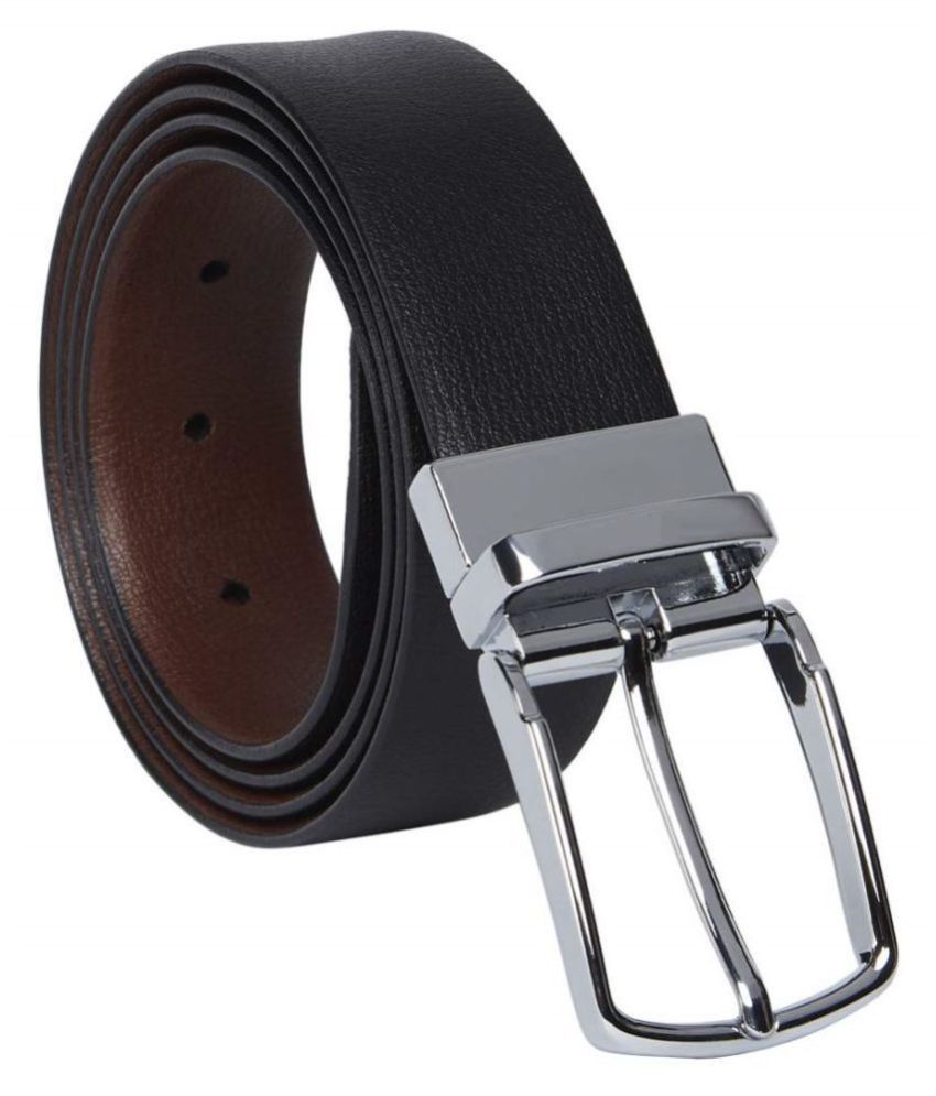 Derby Black Leather Formal Belt: Buy Online at Low Price in India ...