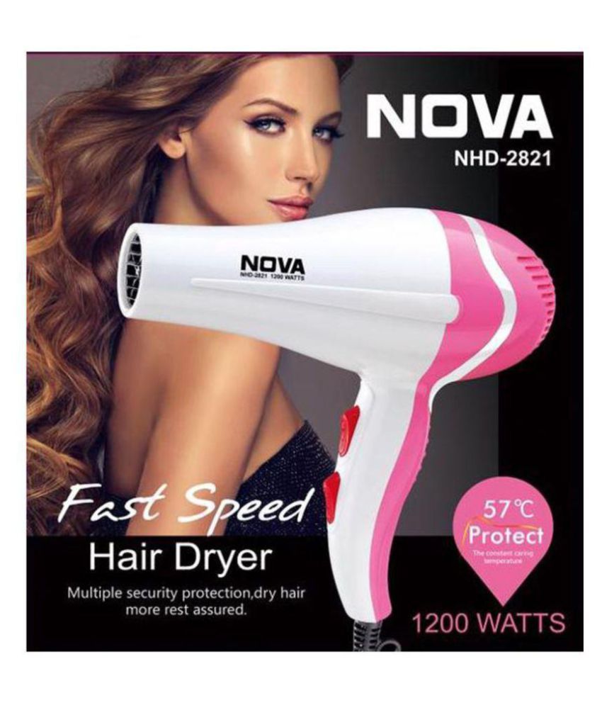 NOVA 1200 W NHD 2821 Hair Dryer ( White & Pink ) - Buy NOVA 1200 W NHD 2821 Hair Dryer ( White & Pink ) Online at Best Prices in India on Snapdeal NOVA 1200 W NHD 2821 Hair Dryer ( White & Pink ) - Buy NOVA 1200 W NHD 2821 Hair Dryer ( White & Pink ) Online at Best Prices in India on Snapdeal