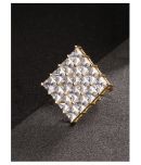 Priyaasi Geometric Shaped American Diamond Ring For Women And Girls