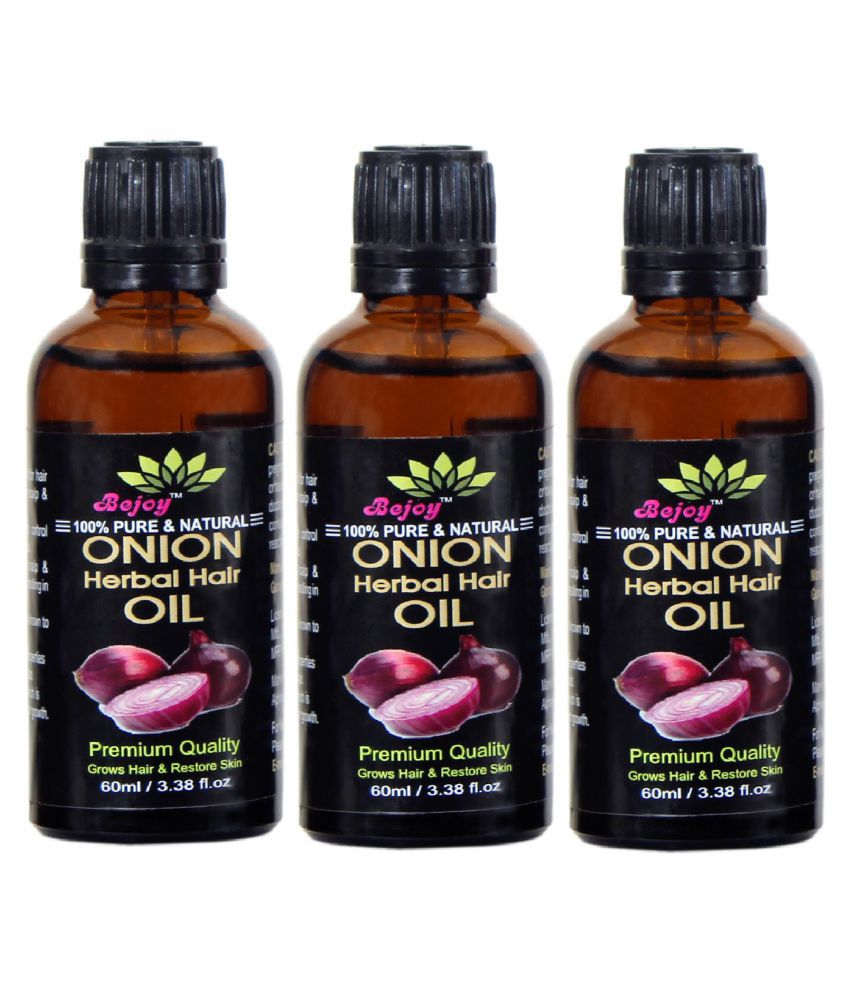     			BEJOY Organic ONION Oil-  For Hair Treatment Argan Oil 180 mL Pack of 3