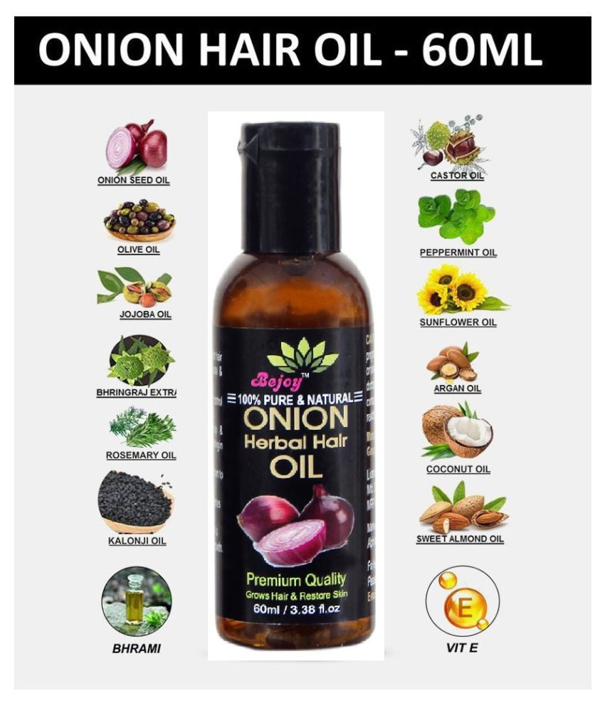 BEJOY Red Onion Oil- For Hair Treatment 60 mL: Buy BEJOY Red Onion Oil ...