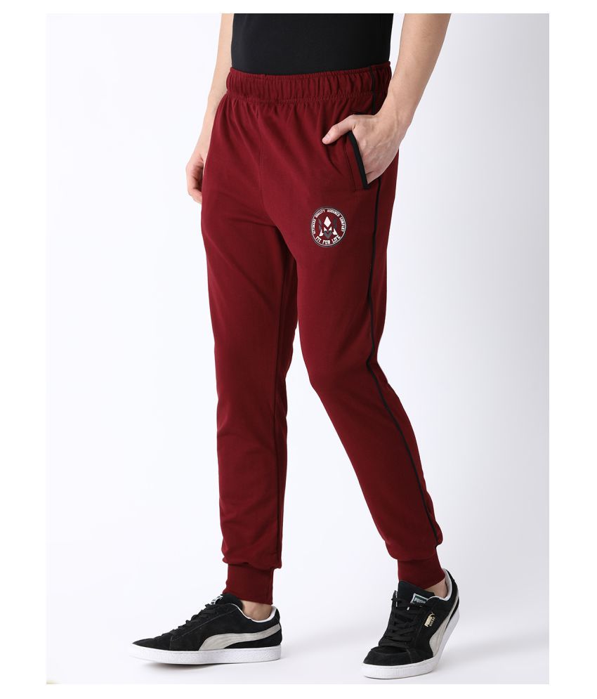 maroon womens joggers