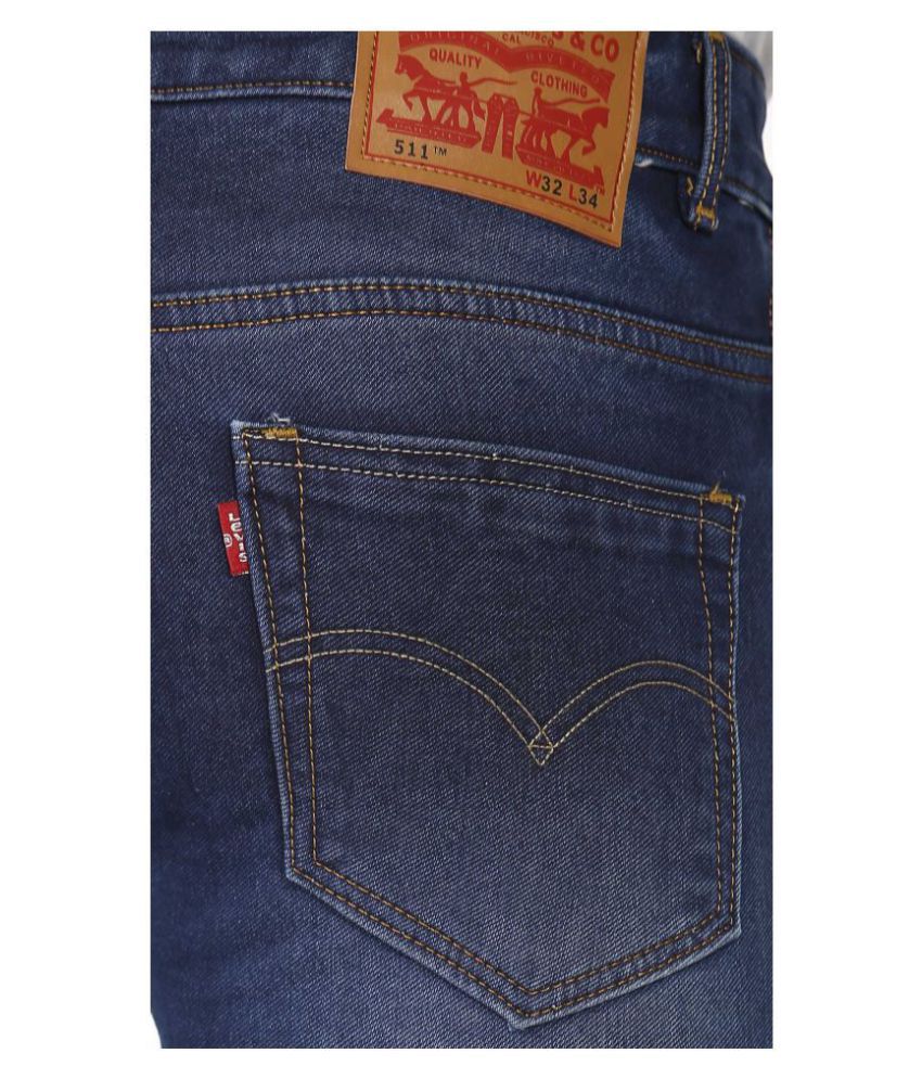 Levi's Blue Slim Jeans - Buy Levi's Blue Slim Jeans Online at Best ...