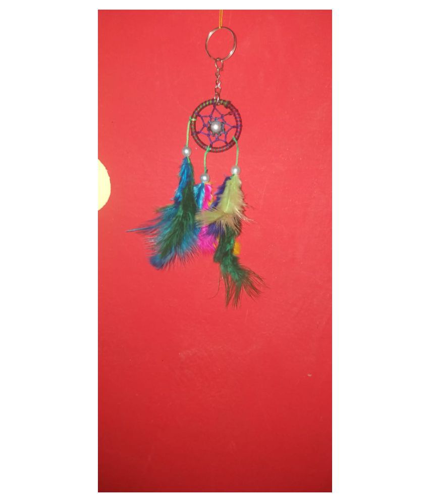     			new lucky Feather Multicolour Dream Catcher - Pack of 1 ( 10 X 3 cms )