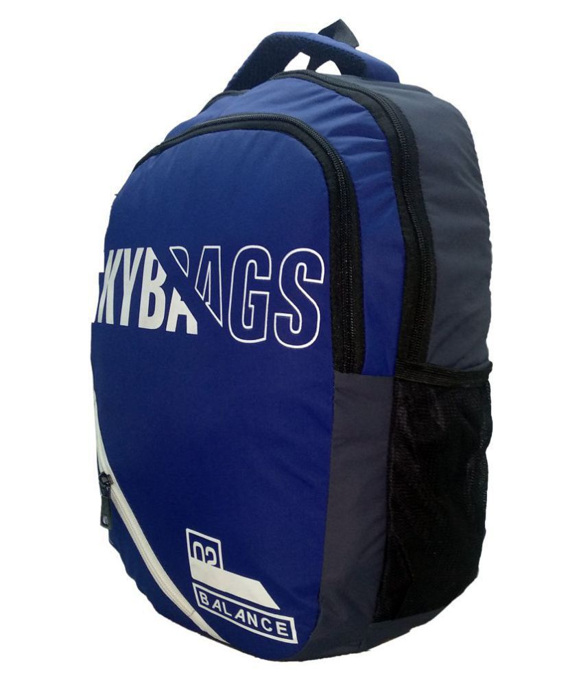 Skybags Royal Blue Polyester College Bags Backpacks 15 Inch Shoulder Bag For Men & Women Laptop