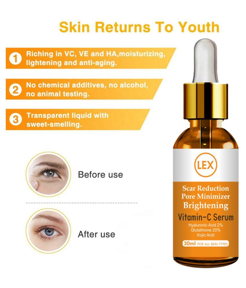 Lex Glutathione Vitamin C Pigmentation Melasma Reductn Face Serum 30 Ml