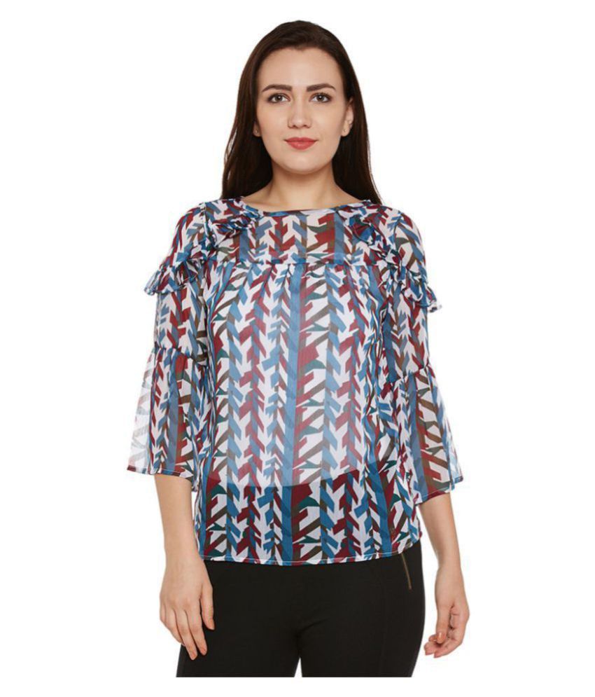     			Oxolloxo Polyester Regular Tops - Multicolor