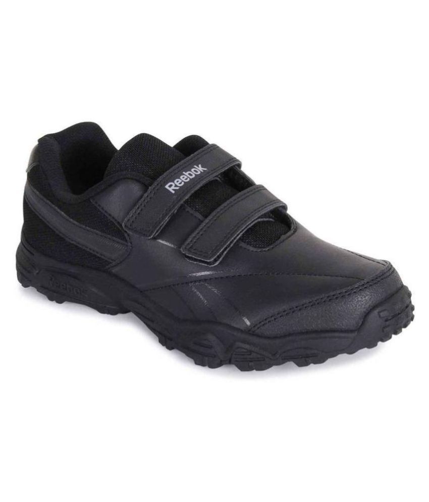 reebok black velcro school shoes