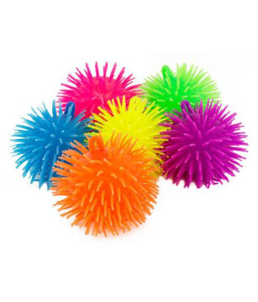 Wobbly Multicolored Puffer Ball with Big Smiley Faces (Pack of 1) - Buy ...