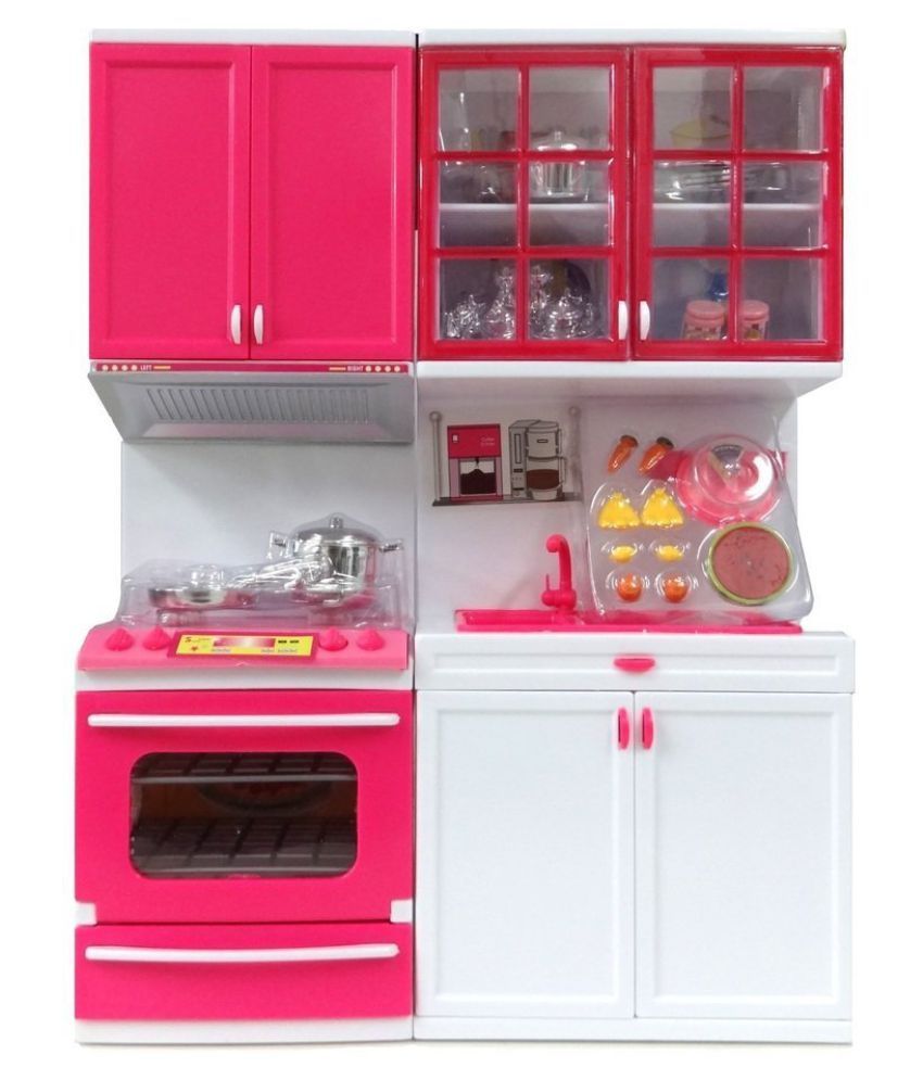 kitchen play set white