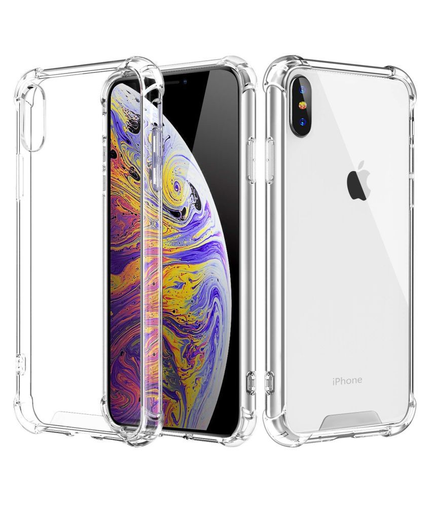     			Apple iPhone XS Max Plain Cases BEING STYLISH - Transparent