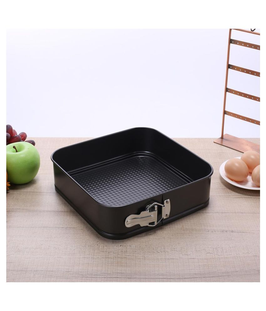NEW 3PC NON STICK SPRINGFORM CAKE PAN BAKING BAKE SQUARE TRAY TINS Buy