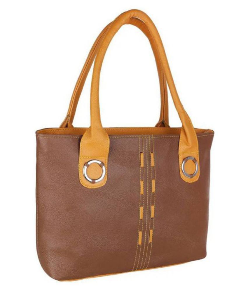 Parrk Brown P.U. Shoulder Bag - Buy Parrk Brown P.U. Shoulder Bag ...