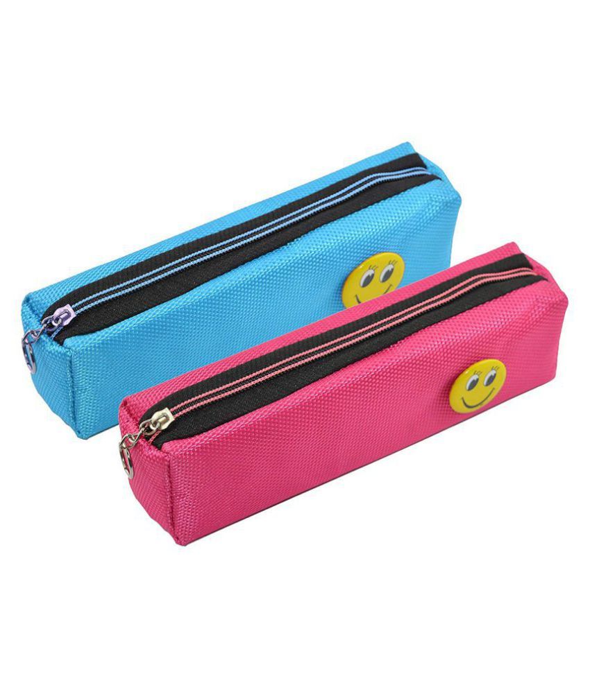 Bright Color Multipurpose Smiley Pen/Pencil Pouch Case for Kids ...