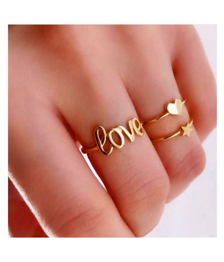 Charming Love Silver Finger Ring | Buy silver rings online at rinayra.com