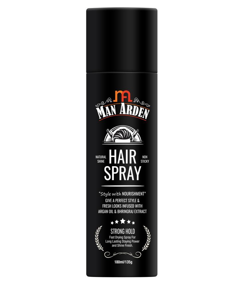     			Man Arden Hair Spray - Strong Hold, Styling with Nourishment - Argan Oil and Bhringraj, 180 ml (MNARDN302)