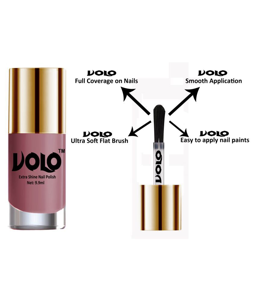 VOLO HD Colors High Shine Nail Polish Nudes,Candy,Nude 