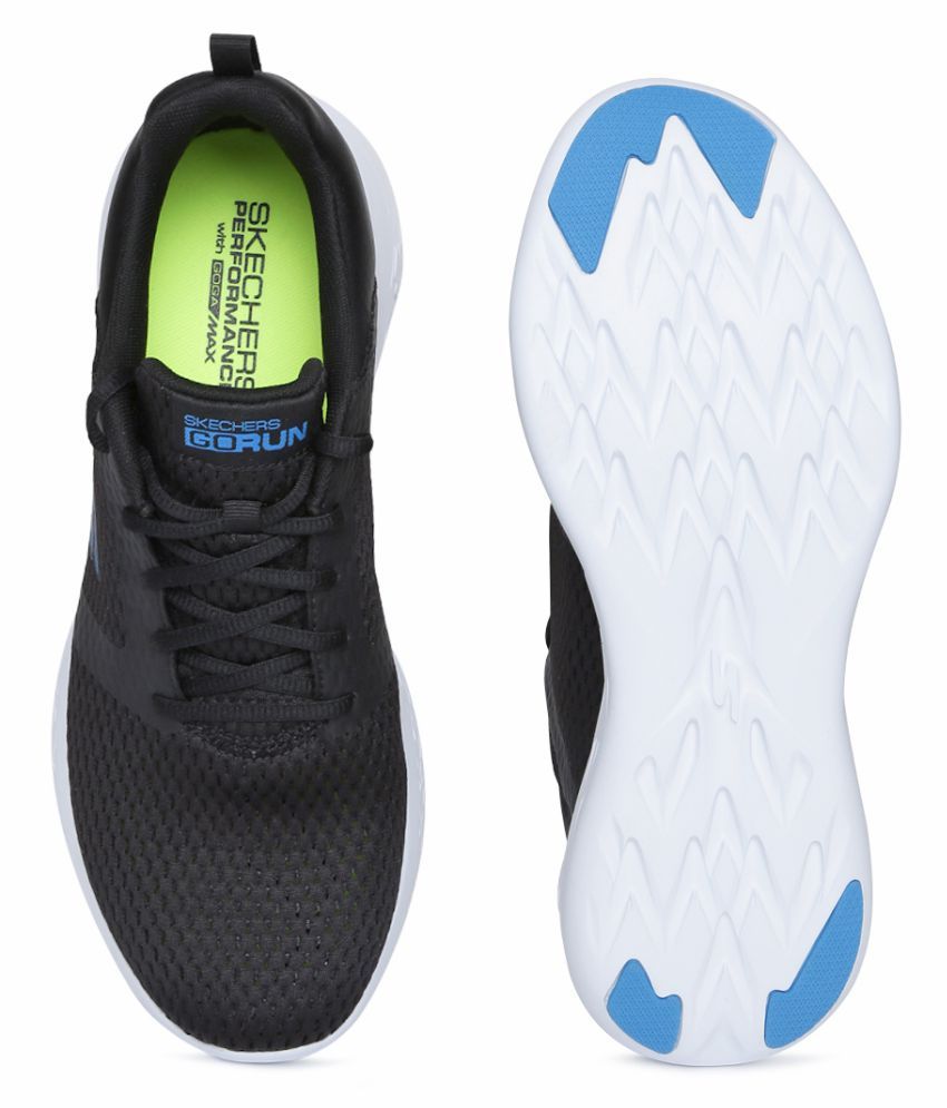 Skechers GO RUN 600 Black Running Shoes - Buy Skechers GO RUN 600 Black Running Shoes Online at 