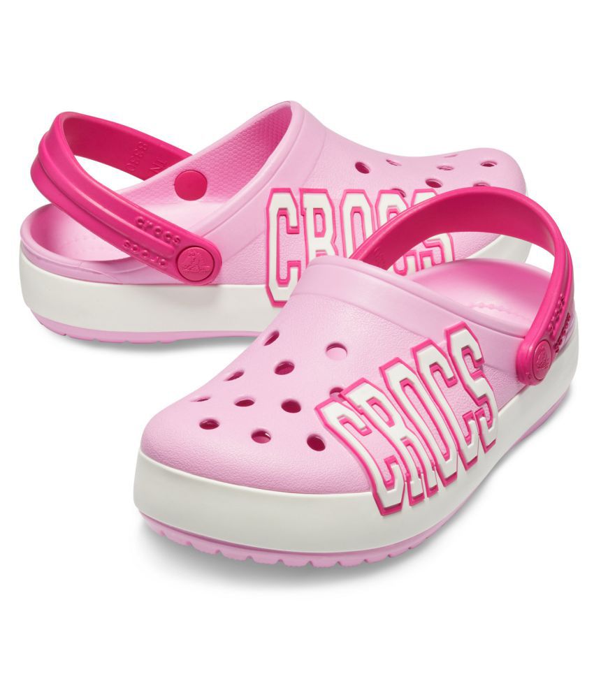 Crocs Crocband Logo Pink Kids Clog Price in India- Buy Crocs Crocband ...