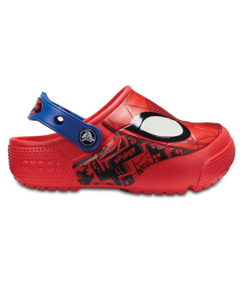 crocs spiderman lights