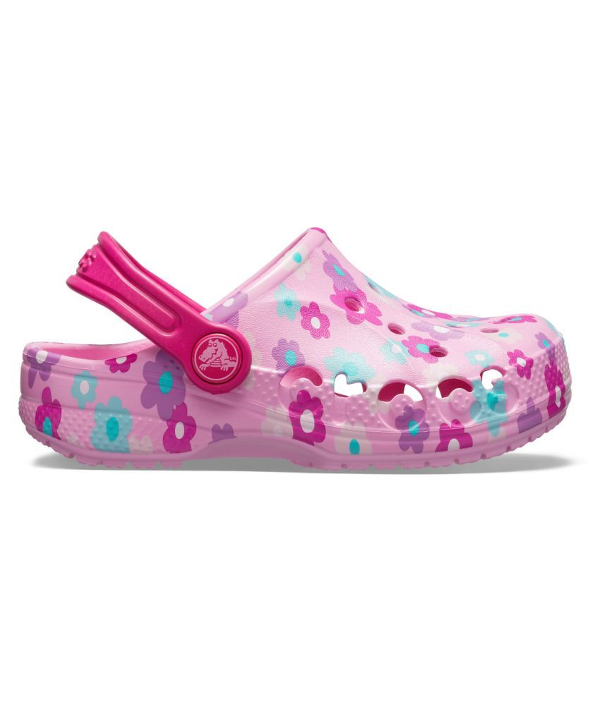 Crocs Baya Seasonal Graphic Pink Kids Clog Price in India Buy Crocs