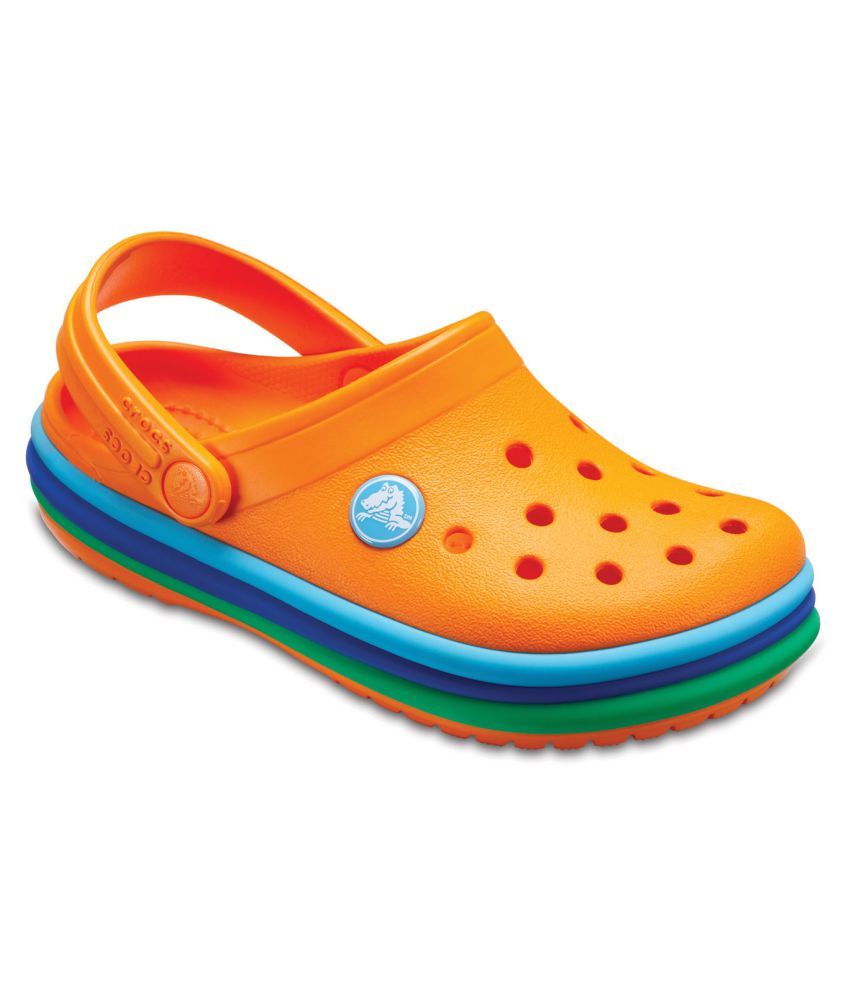 crocs rainbow crocband