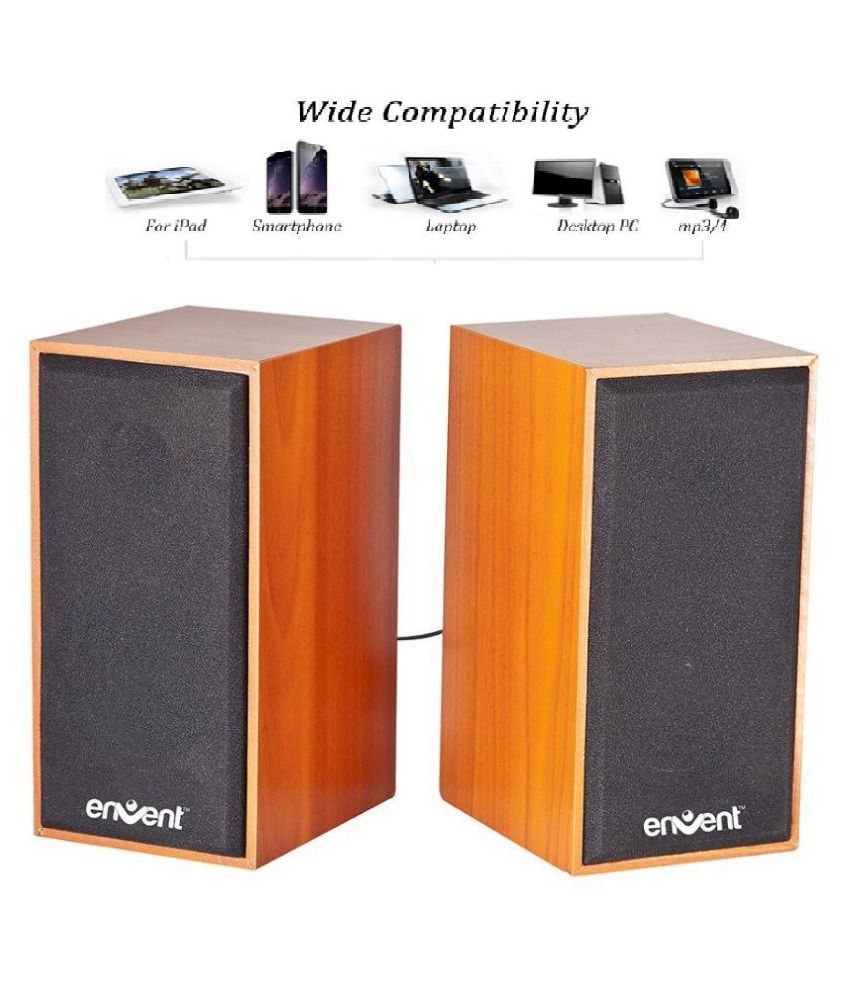     			Envent TrueWood 210 2.0 Wooden Multimedia Sound Box Speakers